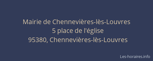 Mairie de Chennevières-lès-Louvres