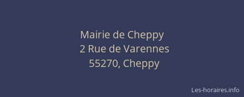 Mairie de Cheppy
