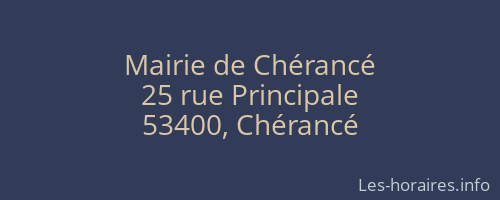 Mairie de Chérancé