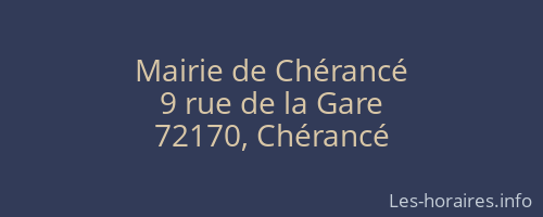 Mairie de Chérancé