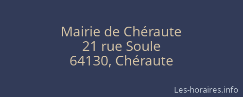 Mairie de Chéraute