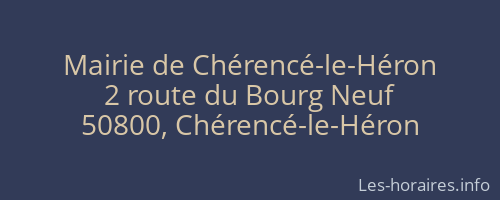 Mairie de Chérencé-le-Héron