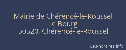 Mairie de Chérencé-le-Roussel
