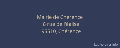 Mairie de Chérence