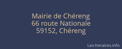 Mairie de Chéreng