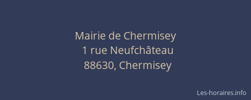 Mairie de Chermisey