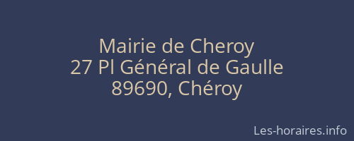 Mairie de Cheroy