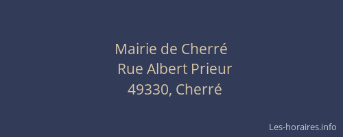 Mairie de Cherré