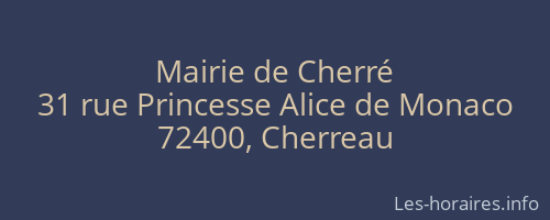 Mairie de Cherré