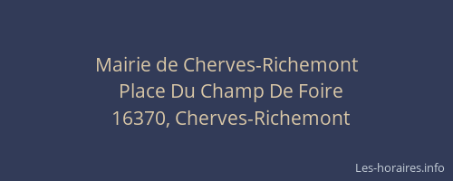 Mairie de Cherves-Richemont