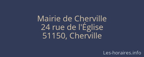 Mairie de Cherville