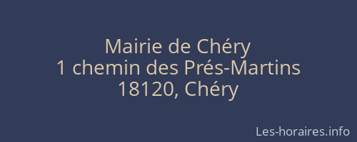 Mairie de Chéry