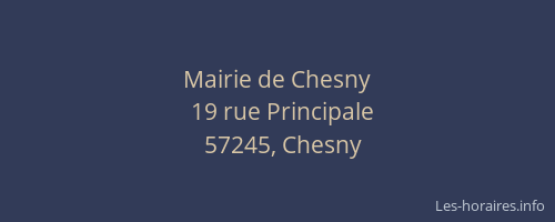 Mairie de Chesny