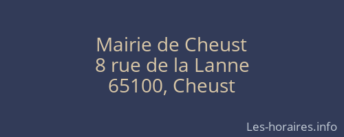 Mairie de Cheust