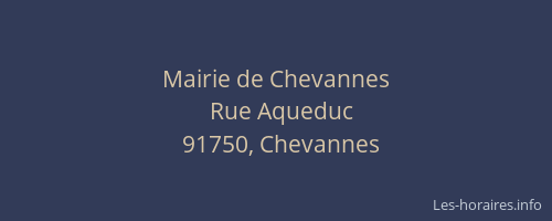 Mairie de Chevannes