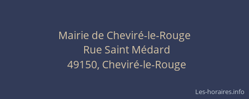 Mairie de Cheviré-le-Rouge
