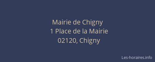 Mairie de Chigny