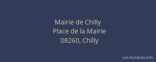 Mairie de Chilly