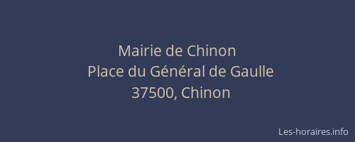 Mairie de Chinon