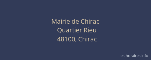 Mairie de Chirac