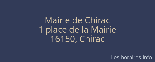 Mairie de Chirac
