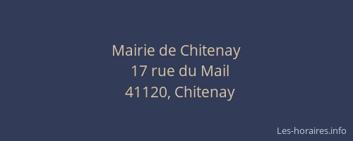 Mairie de Chitenay