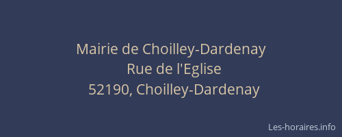 Mairie de Choilley-Dardenay