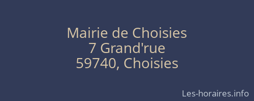 Mairie de Choisies