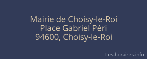 Mairie de Choisy-le-Roi
