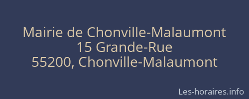 Mairie de Chonville-Malaumont
