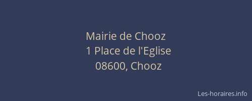 Mairie de Chooz