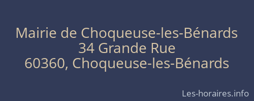 Mairie de Choqueuse-les-Bénards