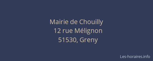 Mairie de Chouilly