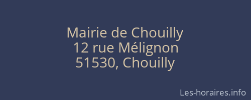 Mairie de Chouilly