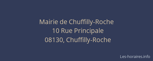 Mairie de Chuffilly-Roche
