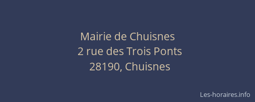 Mairie de Chuisnes
