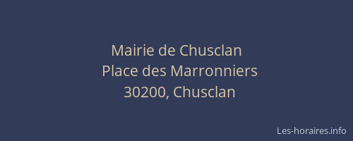Mairie de Chusclan