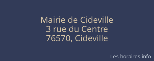 Mairie de Cideville