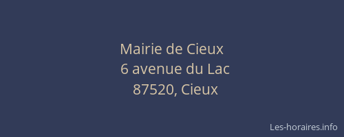 Mairie de Cieux