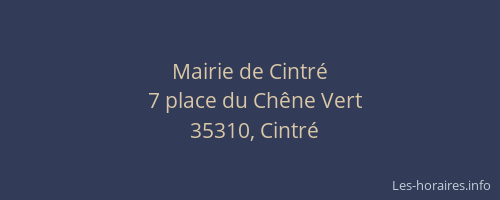 Mairie de Cintré