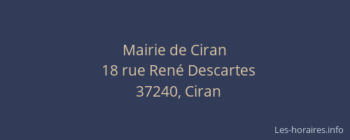 Mairie de Ciran