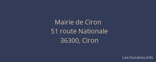 Mairie de Ciron