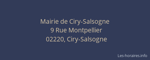 Mairie de Ciry-Salsogne