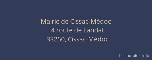 Mairie de Cissac-Médoc