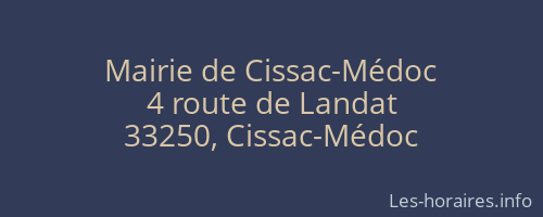 Mairie de Cissac-Médoc