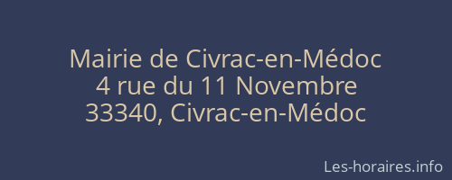 Mairie de Civrac-en-Médoc