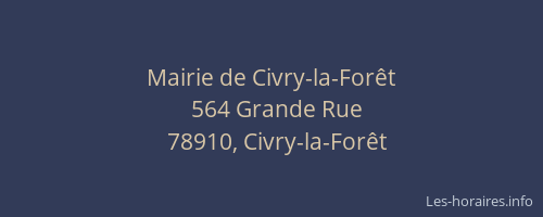 Mairie de Civry-la-Forêt