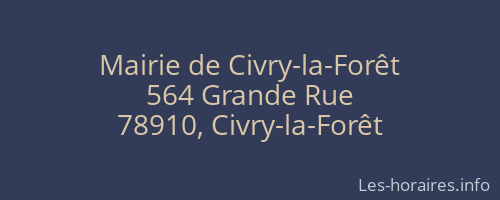 Mairie de Civry-la-Forêt