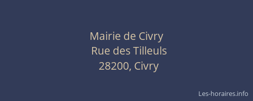 Mairie de Civry
