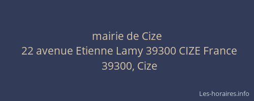 mairie de Cize
